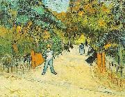 Vincent Van Gogh Entrance to the Public Park in Arles Spain oil painting artist